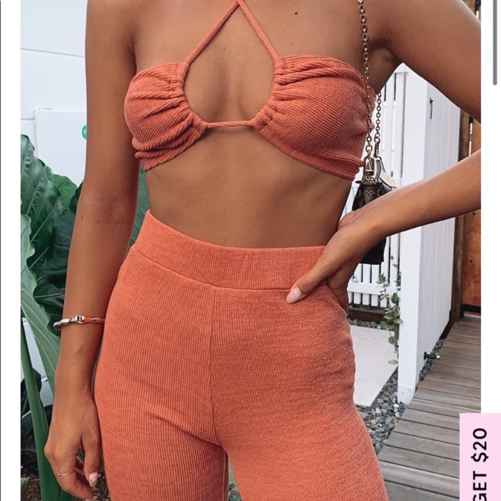 White Fox Boutique Resort Set, Medium Top and Small Pants